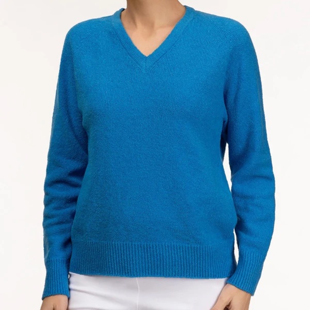 Banana Republic Vibrant Blue V-Neck Sweater